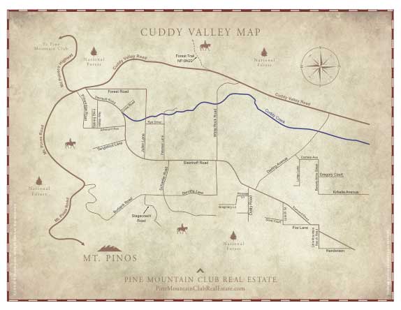 Cuddy Valley Map